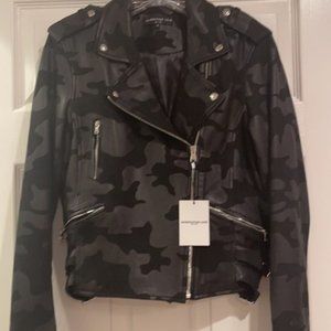 NWT Generation Love Leather Camo Jacket
